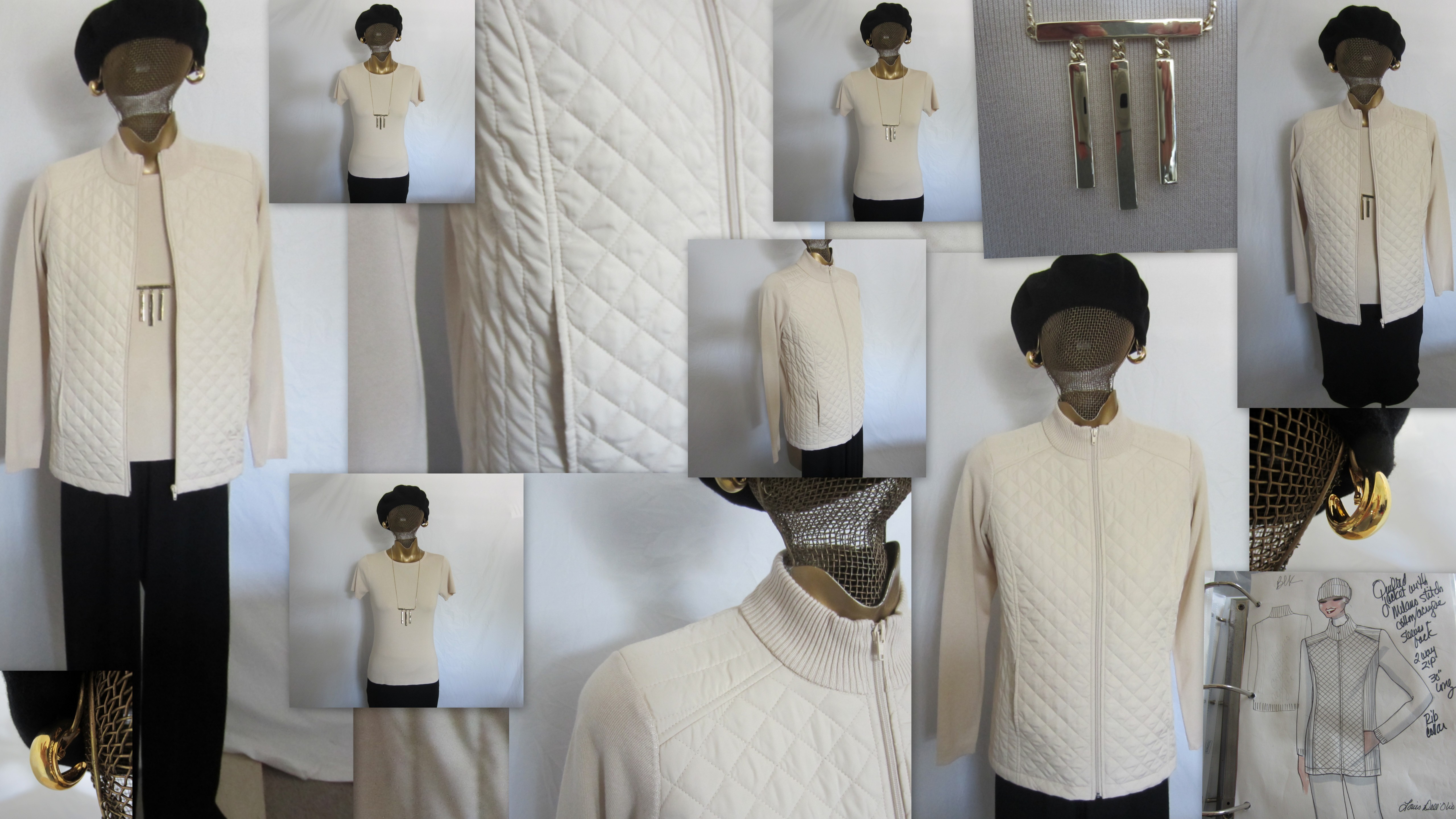 THE ALABASTER QUILTED & WHISPER KNIT JACKET” « Louis Dell&#39;Olio